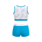 EUPHORIA TURQUOISE CROP TOP SET