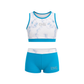 EUPHORIA TURQUOISE CROP TOP SET