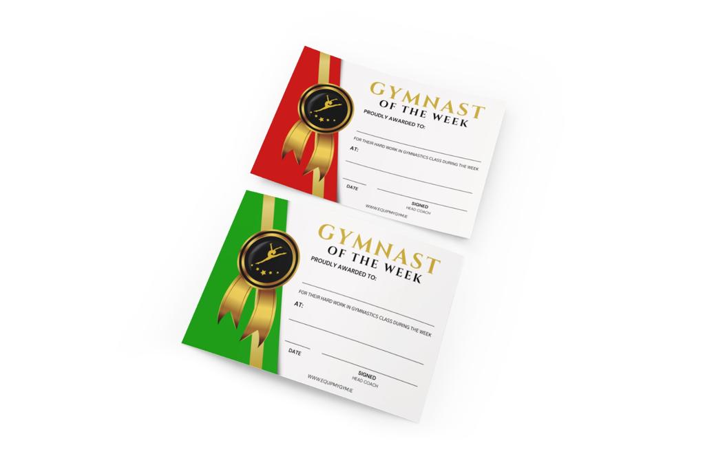 Gymnast of the week Certs